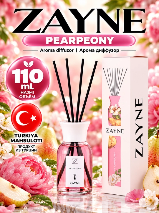 Tayoqchali Aroma Diffuzor, Bahoriy Gullar va Yashil Choy Hidi - 