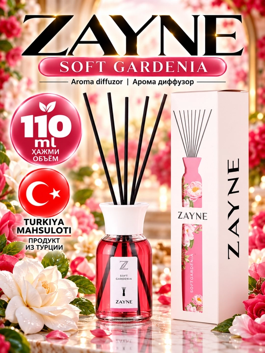 Tayoqchali Aroma Diffuzor, Bahoriy Gullar va Yashil Choy Hidi - 