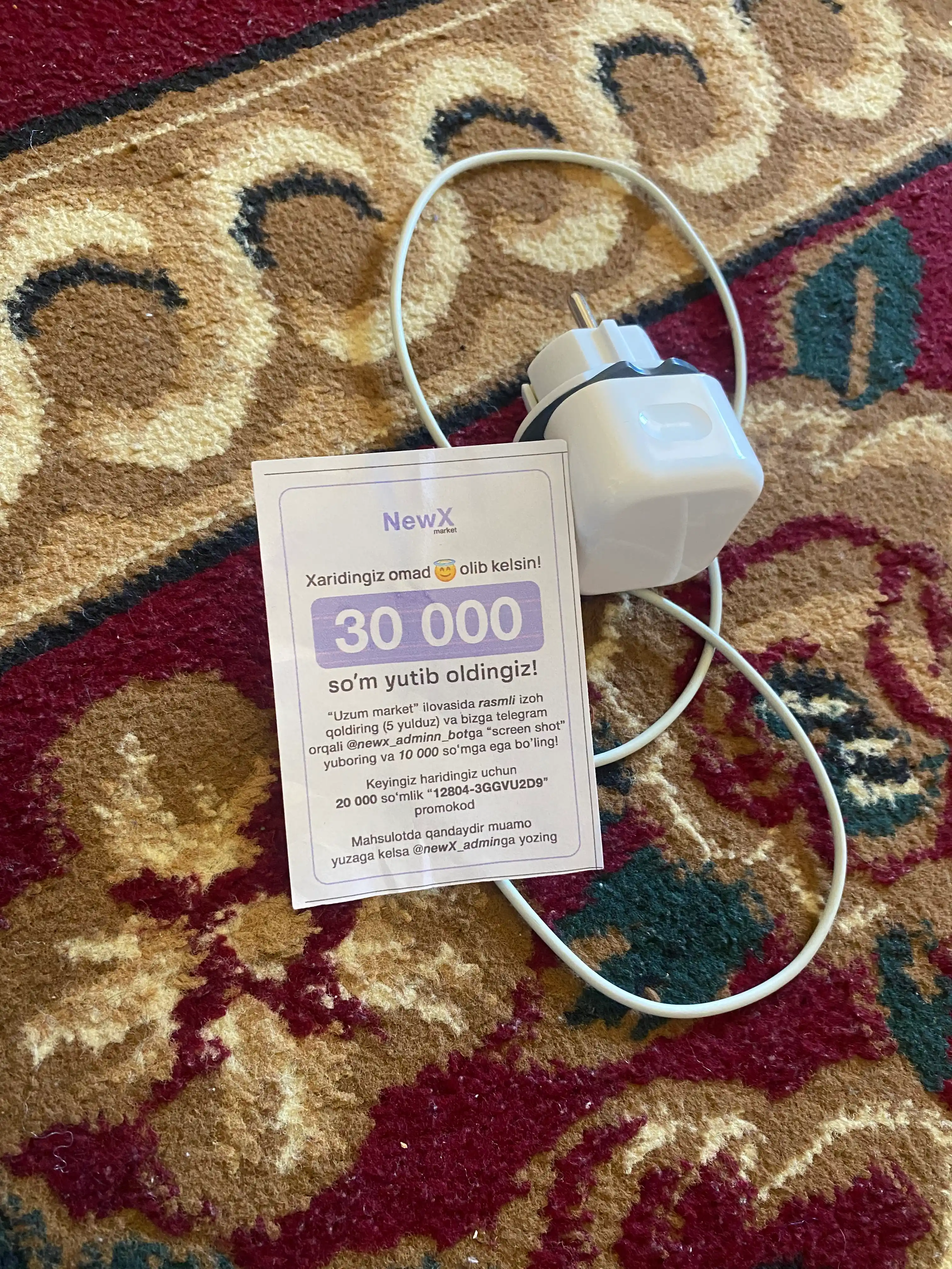 IPhone uchun zaryadchik, zaryadnik tez zaryadlovchi 20 Vt, Type-Cdan Lightning kabel bilan