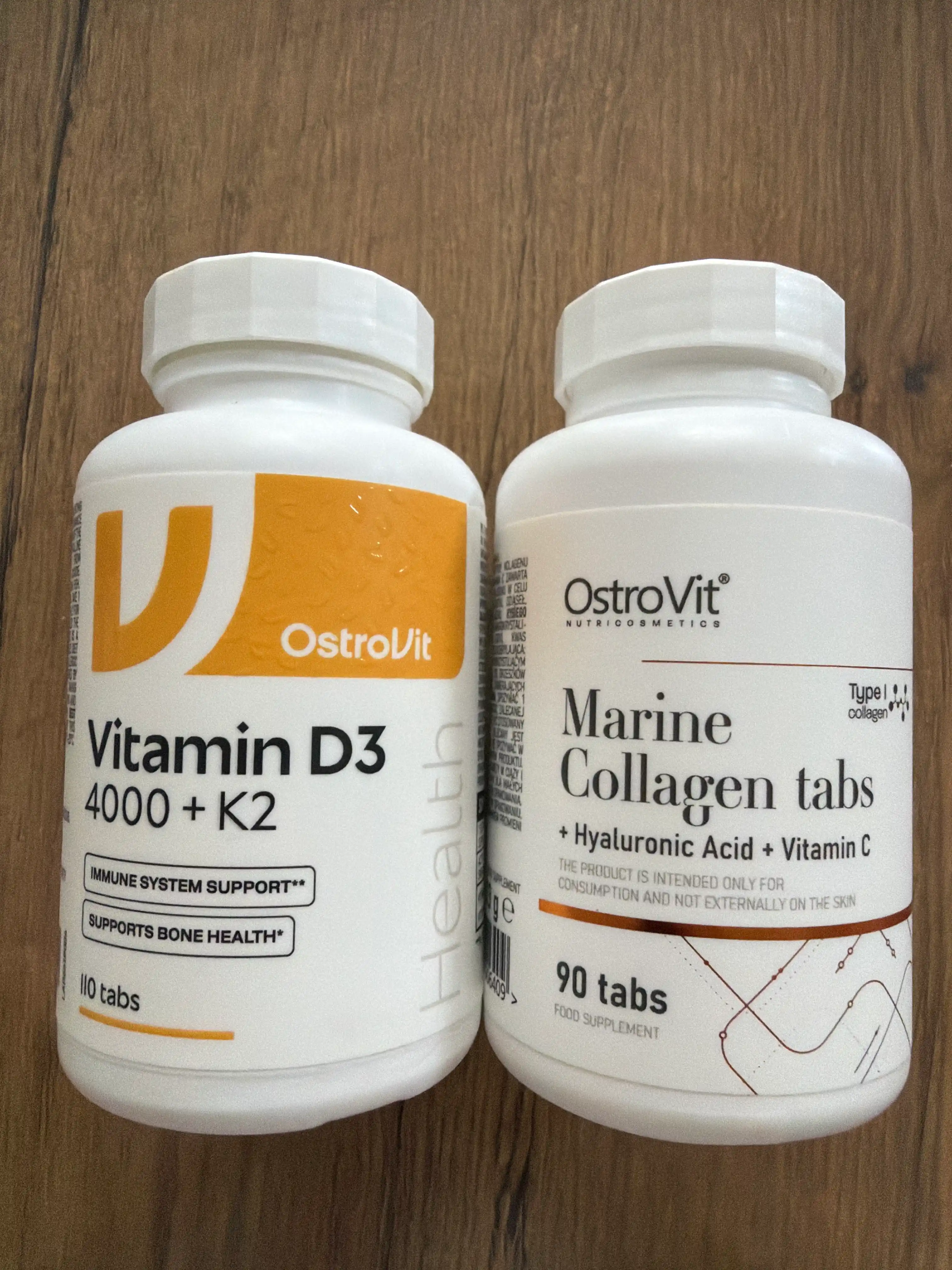 OstroVit Dengiz kollagen + Gialuron kislota + Vitamin C, 90 tabletkalar