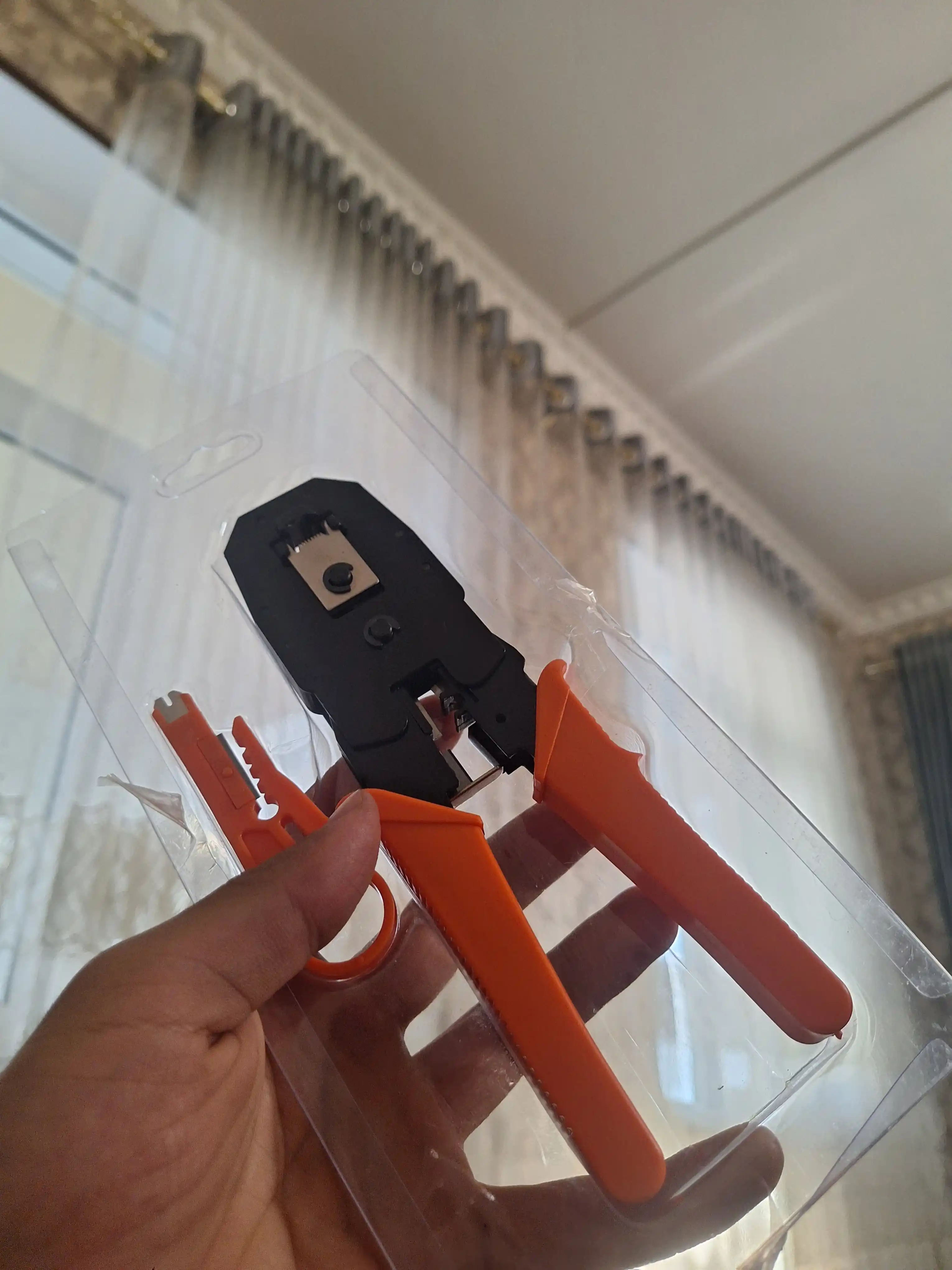 Инструмент зажим кримпер для обжима и снятия изоляции RJ45, RJ11, RJ12