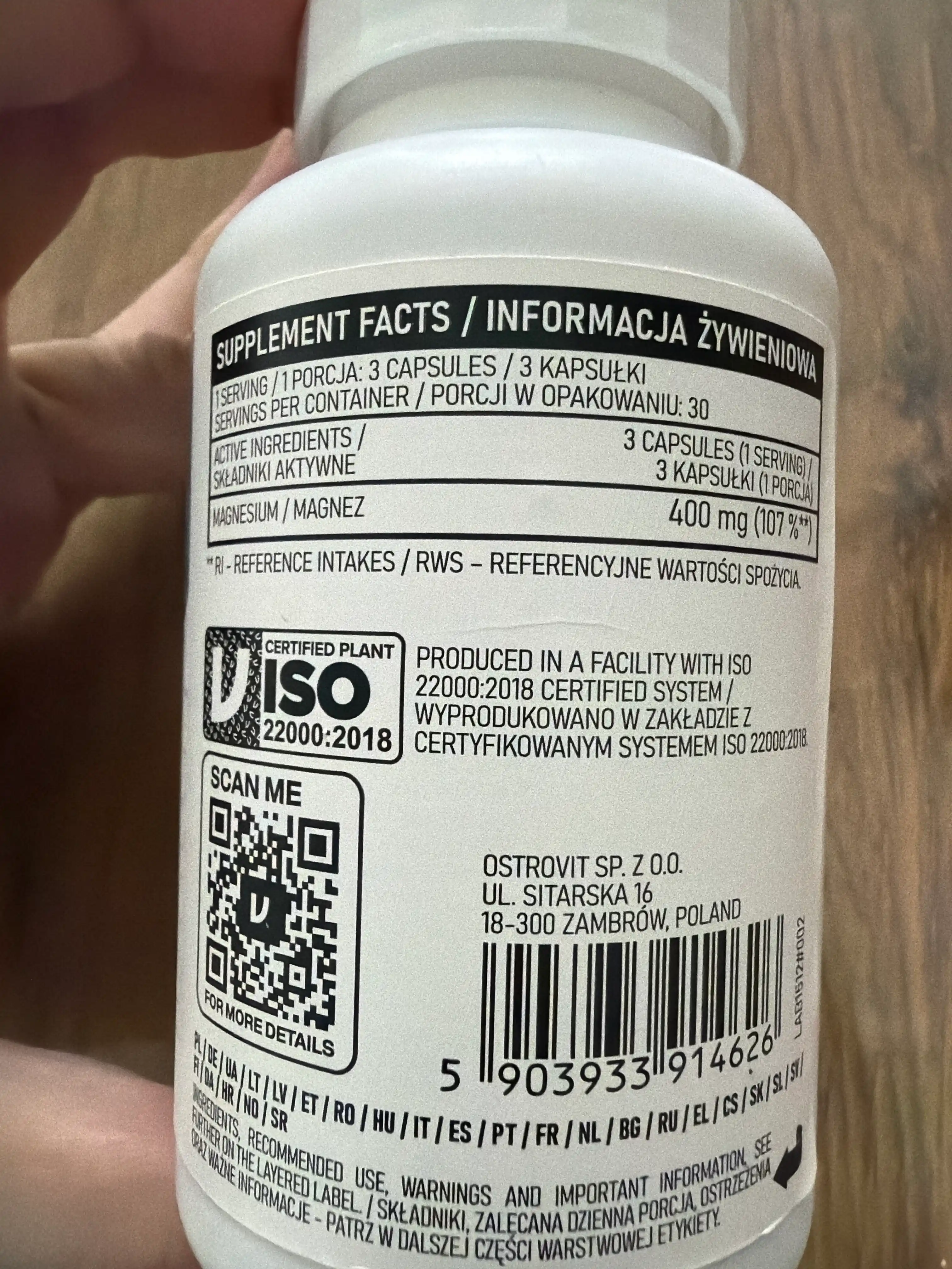 Ostrovit Магний глицинат, 90 капсул