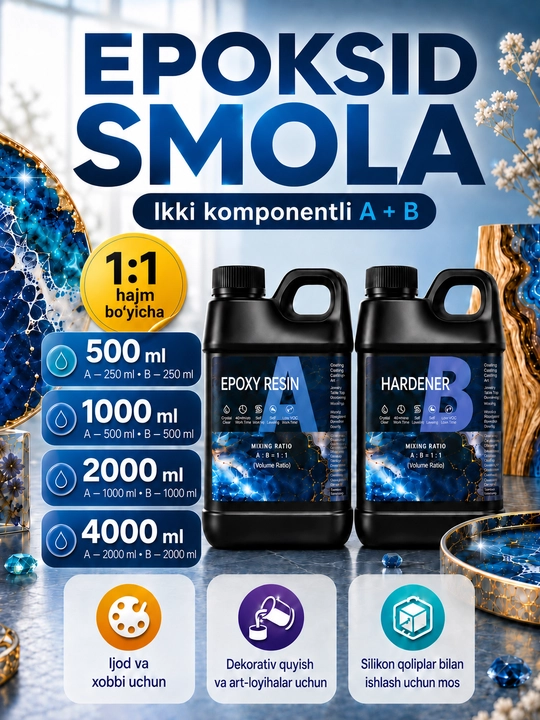 Epoksid smola ikki komponentli 1:1