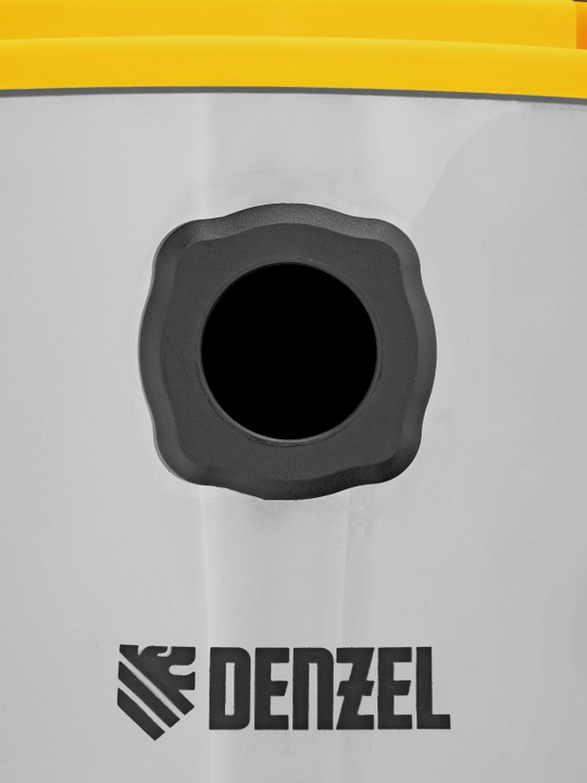 Строительный пылесос DENZEL SVC15, 1200 Вт, бак 15 л, шланг 2 м, 28201