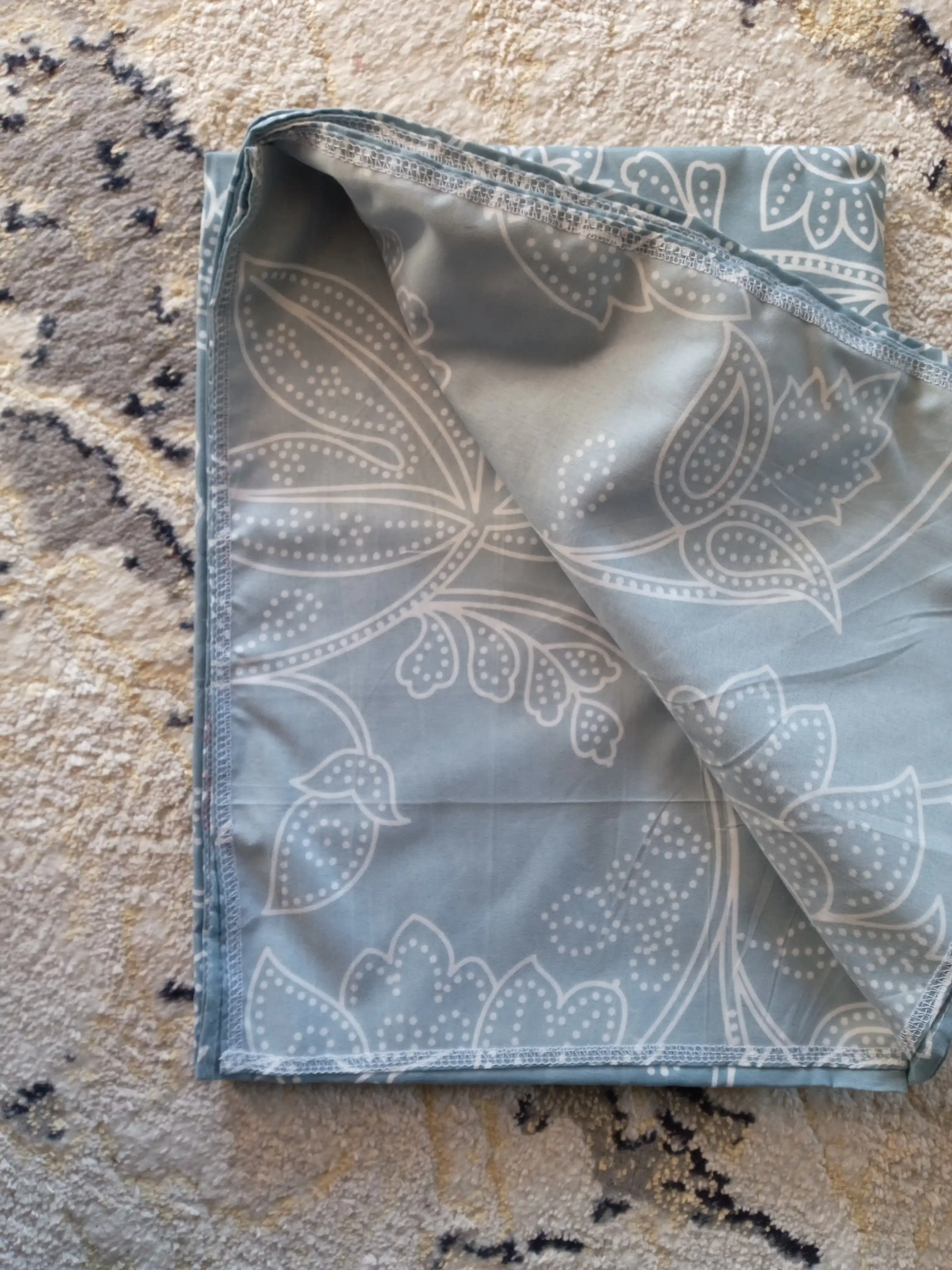Plant satin choyshab to‘plami, bir kishilik 220×150, ikki kishilik 220×200