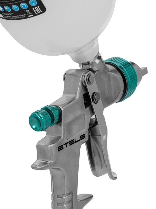 Bo'yoq purkagich STELS, AG 801 HVLP, pnevmatik, soplo 1.5 mm va 1.8 mm, 57360