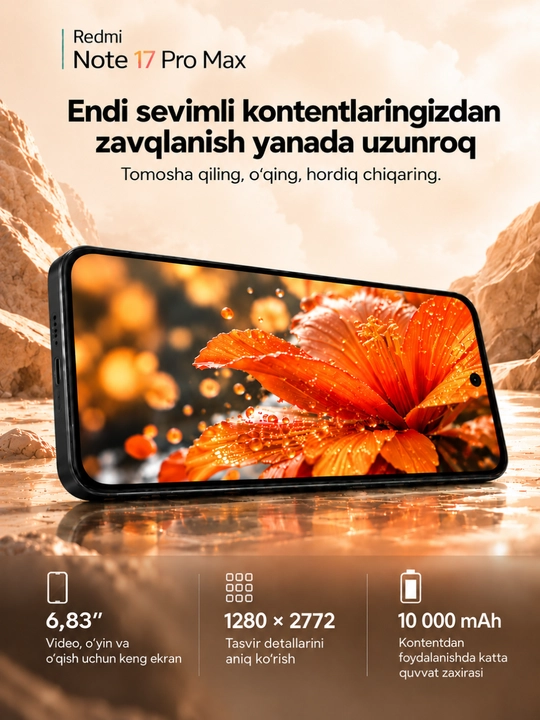 Смартфон Xiaomi Redmi note 17 Pro Max