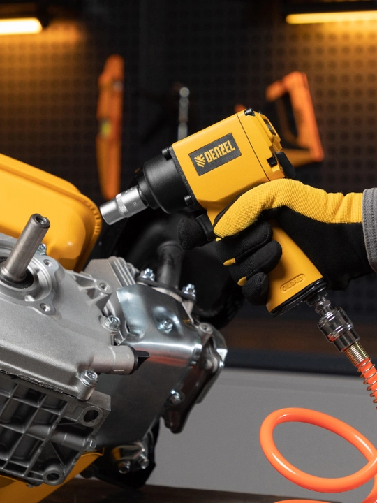 Гайковерт ударный пневматический DENZEL IWS550 Compact, 1/2", 8500 об/мин, 57470