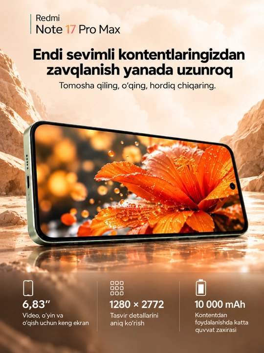 Смартфон Xiaomi Redmi note 17 Pro Max