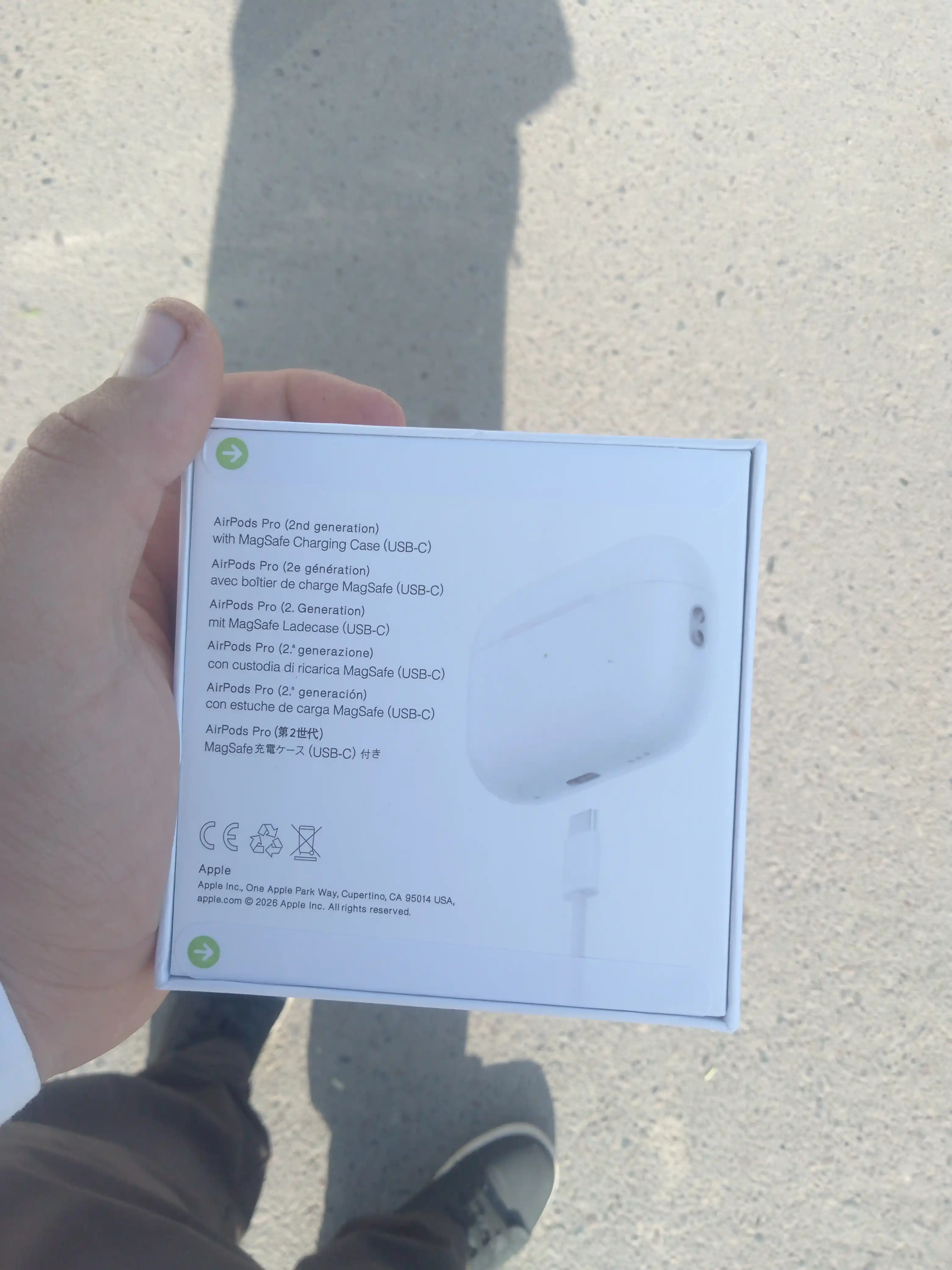 Simsiz quloqchin Pro 2, sensorli, iPhone va Android uchun naushnik