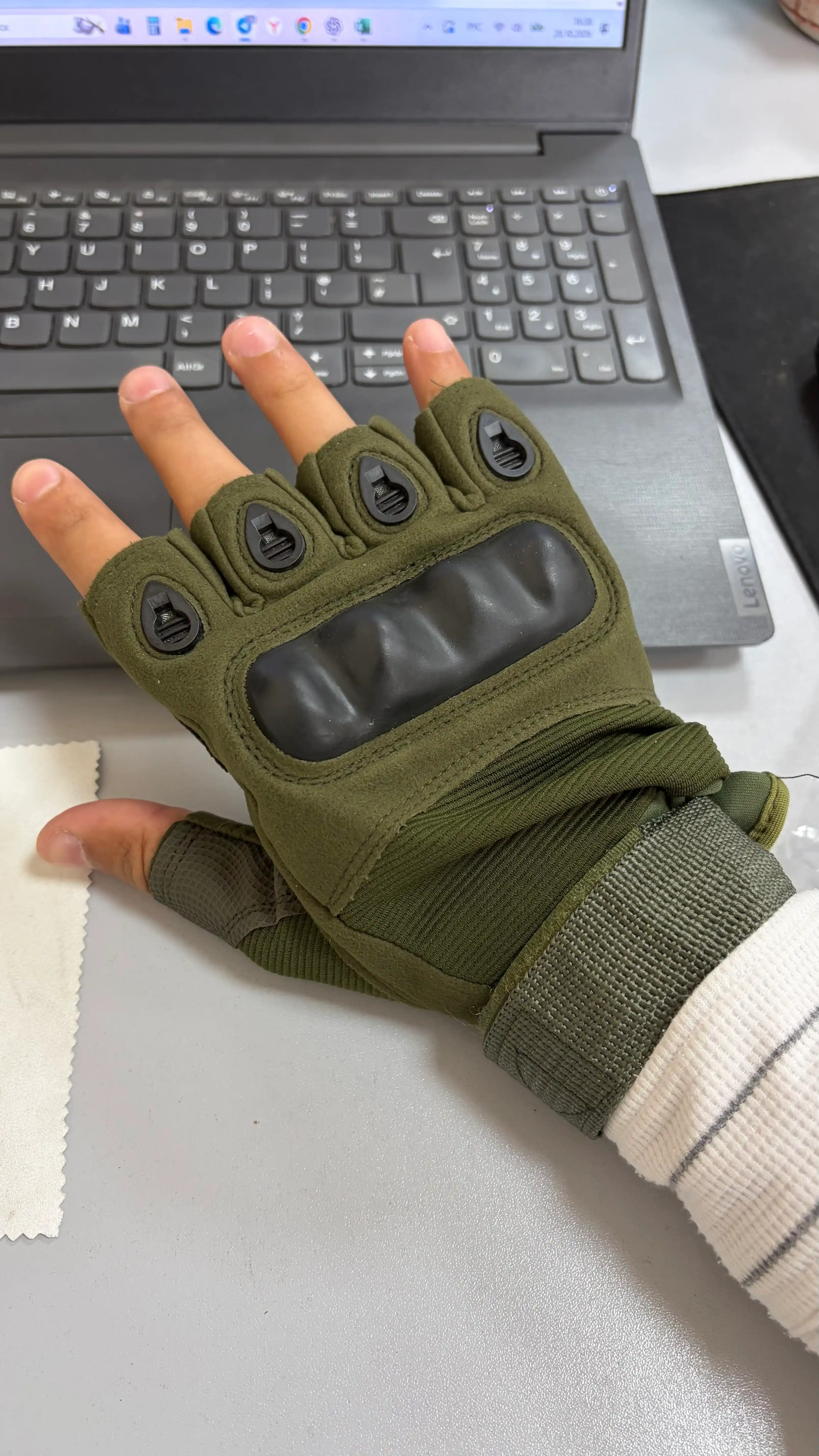 Тактические перчатки Tactical Pro с защитными вставками, вентиляцией и усиленной липучкой