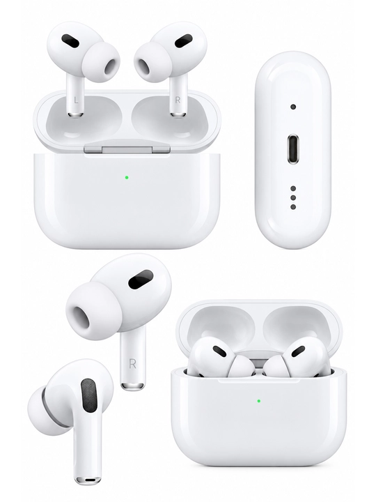 TWS Bluetooth simsiz quloqchinlari, shovqinsizlantirish va quvvatlash qutisi bilan, oq