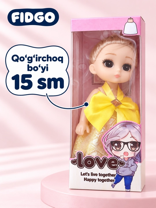 FIDGO qo‘g‘irchoqlari va aksessuarli o‘yin to‘plamlari