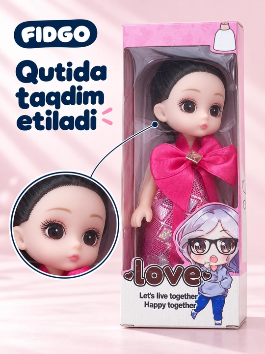 FIDGO qo‘g‘irchoqlari va aksessuarli o‘yin to‘plamlari