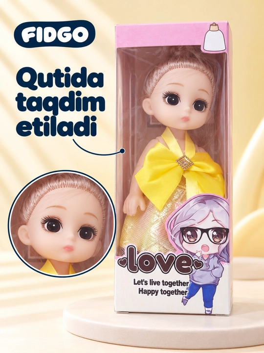 FIDGO qo‘g‘irchoqlari va aksessuarli o‘yin to‘plamlari