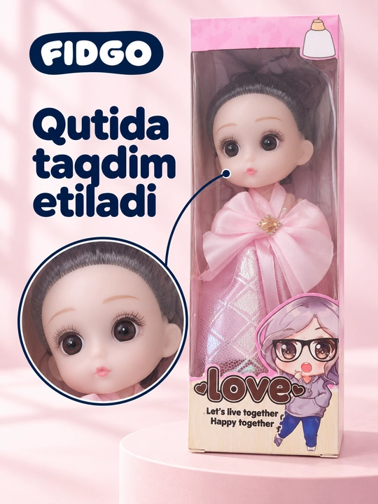 FIDGO qo‘g‘irchoqlari va aksessuarli o‘yin to‘plamlari