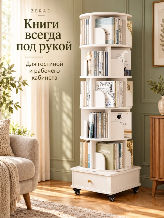 Универсальная полка, для удобного хранения книг и предметов