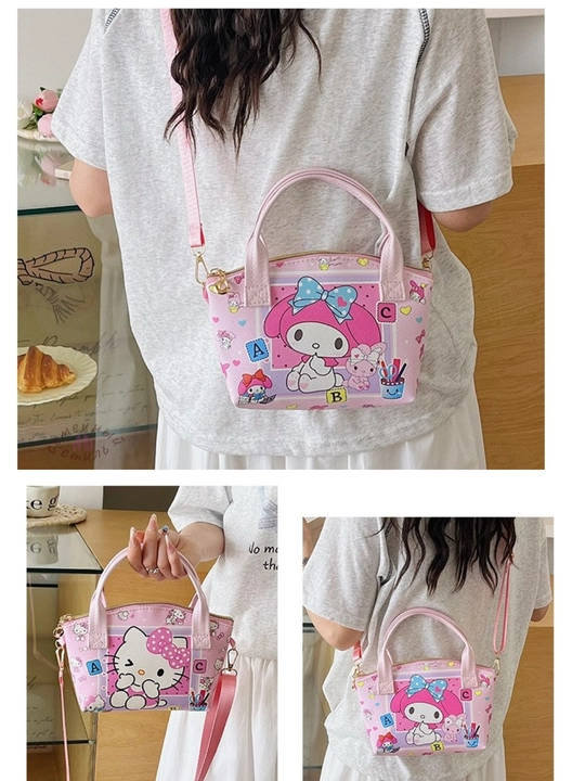 Sanrio bolalar sumkasi (Kuromi, Hello Kitty, My Melody) qizlar uchun kross-bodi sumkasi