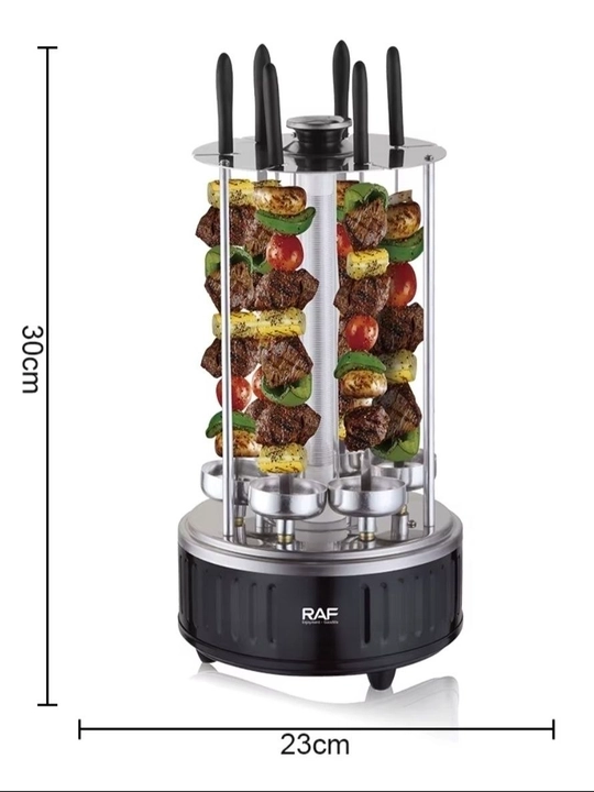 RAF R.8628 elektr shashlik pishirgich, 1500/13000 W, 11 ta va 8 ta shampur