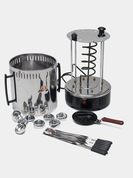 RAF R.8628 elektr shashlik pishirgich, 1500/13000 W, 11 ta va 8 ta shampur