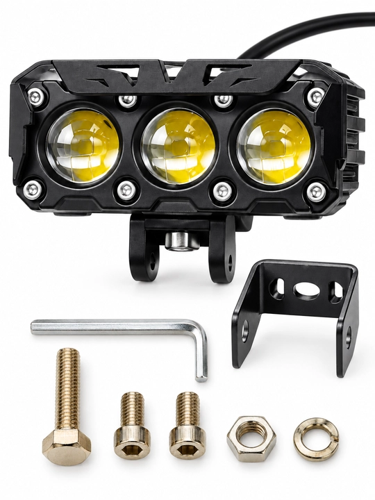 Skuter va Mototsikl uchun qo‘shimcha LED faralar, yorqin yoritish, universal o‘rnatish