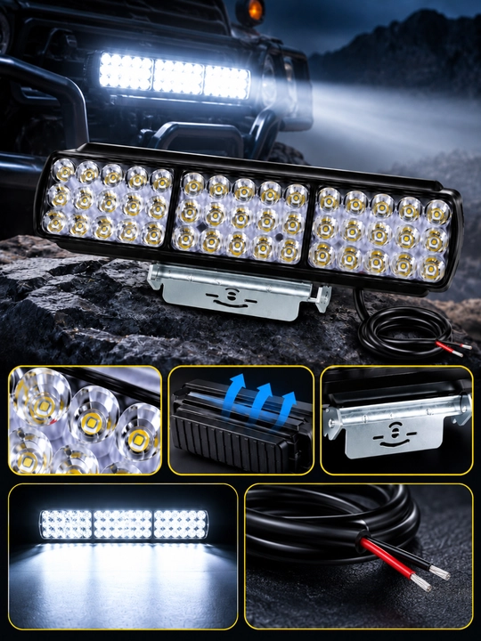 Skuter va Mototsikl uchun qo‘shimcha LED faralar, yorqin yoritish, universal o‘rnatish