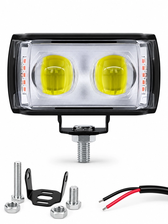Skuter va Mototsikl uchun qo‘shimcha LED faralar, yorqin yoritish, universal o‘rnatish
