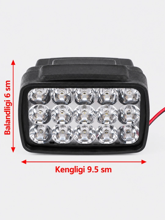 Skuter va Mototsikl uchun qo‘shimcha LED faralar, yorqin yoritish, universal o‘rnatish