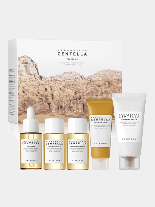 SKIN1004 Madagascar Centella, набор для лица, 5 средств, 140 мл - 