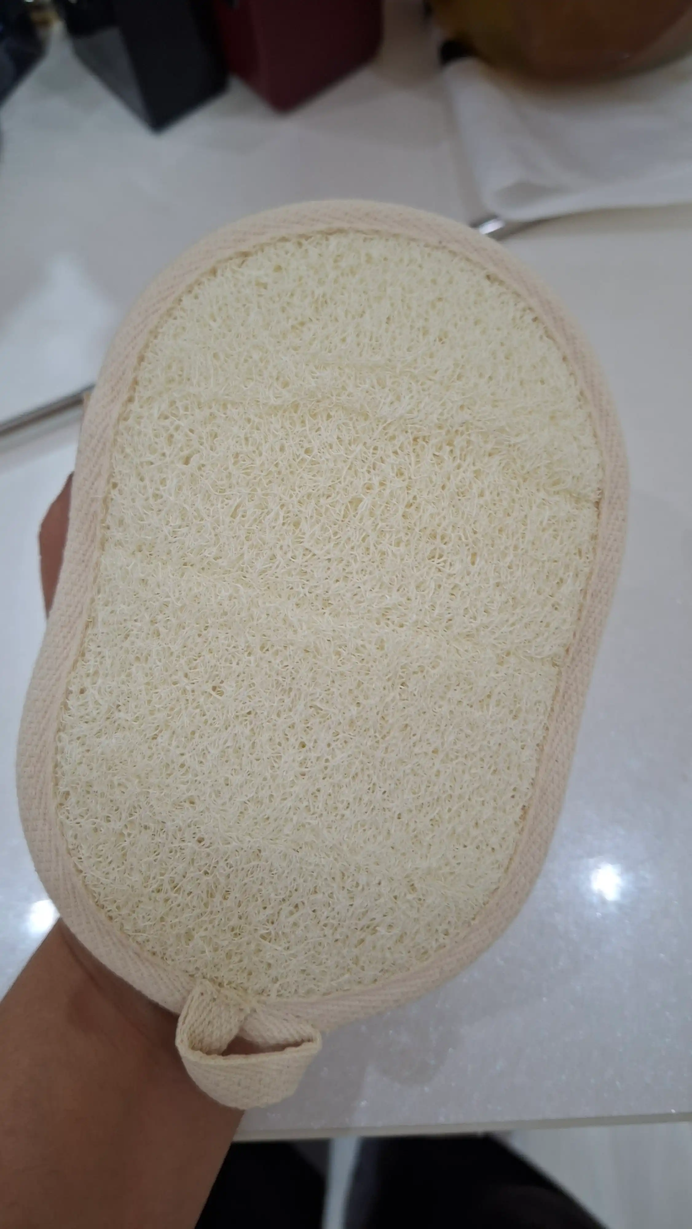 Мочалка для душа, губка для тела из люфы, натуральная
