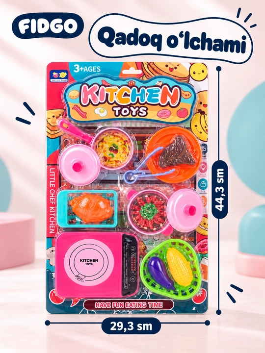 Игрушечная кухня, магазин фастфуда и десертов FIDGO, игровые наборы
