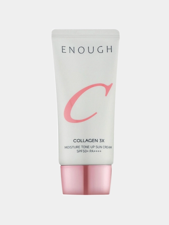 Солнцезащитный тональный крем ENOUGH Collagen 3X Moisture Tone Up, SPF 50+ PA++++, 50 г - 