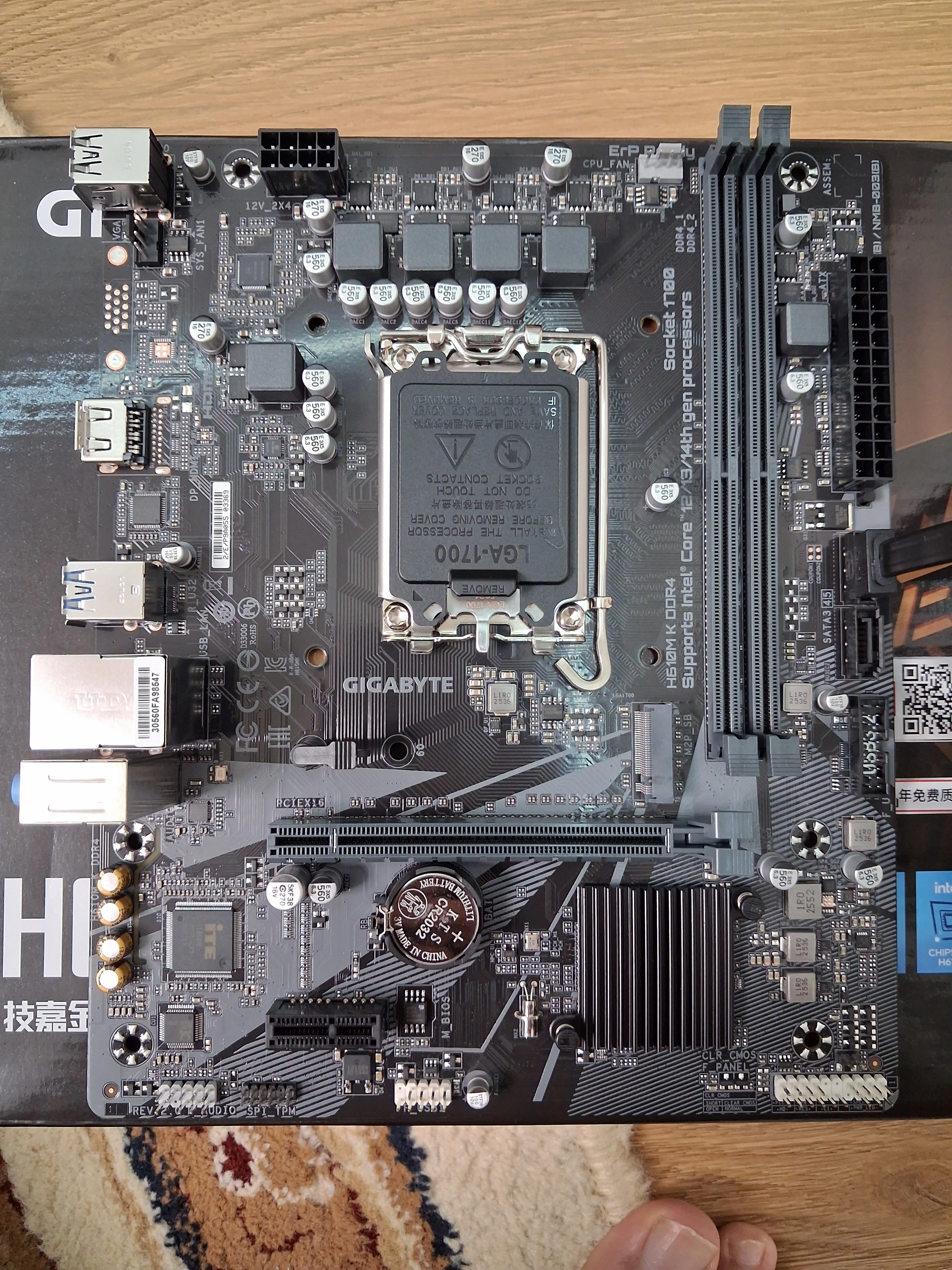 Gigabyte H610M K DDR4, LGA1700 asosiy platasi