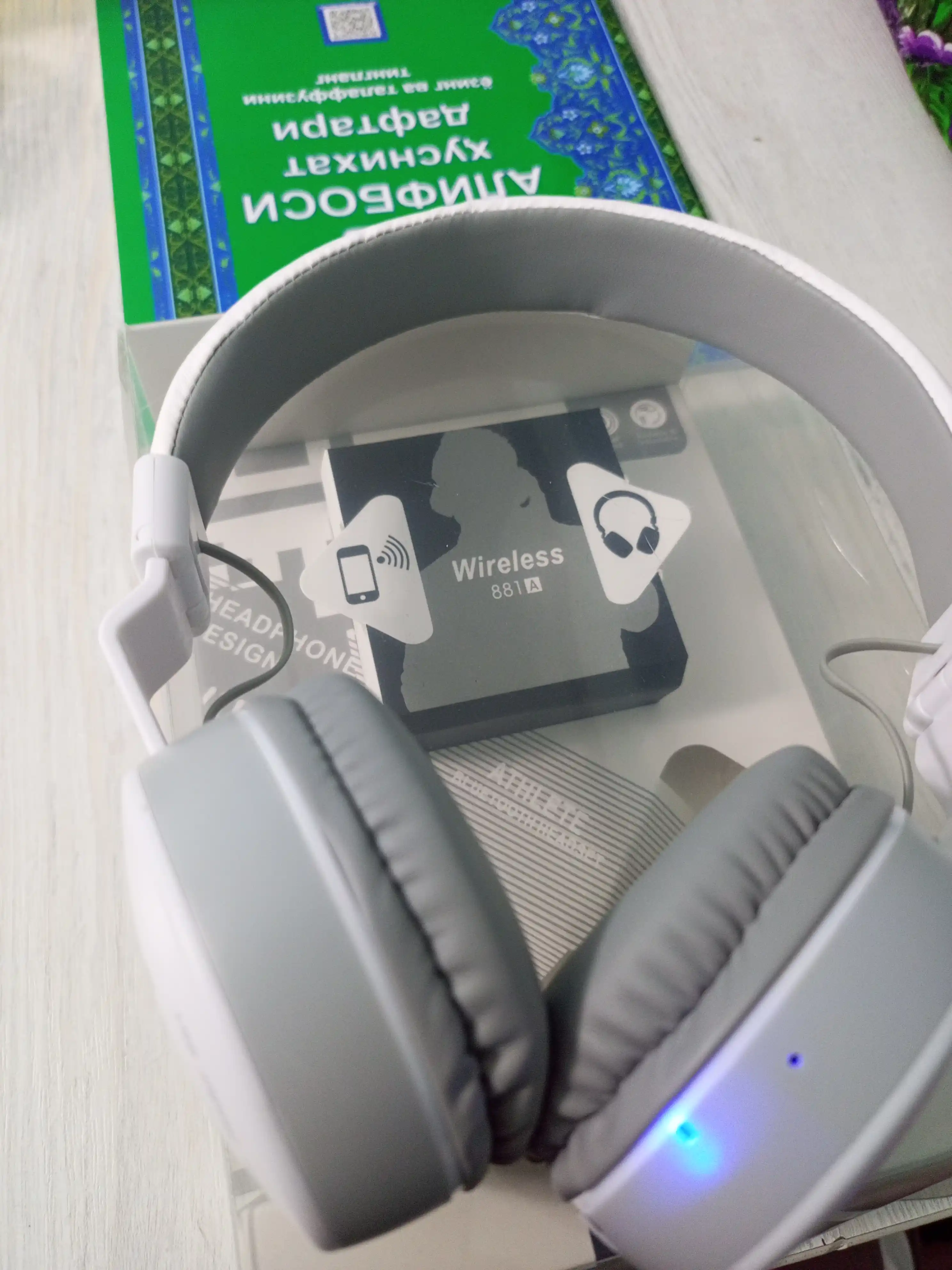 Беспроводные наушники MS-881A Bluetooth с поддержкой AUX и SD-карты