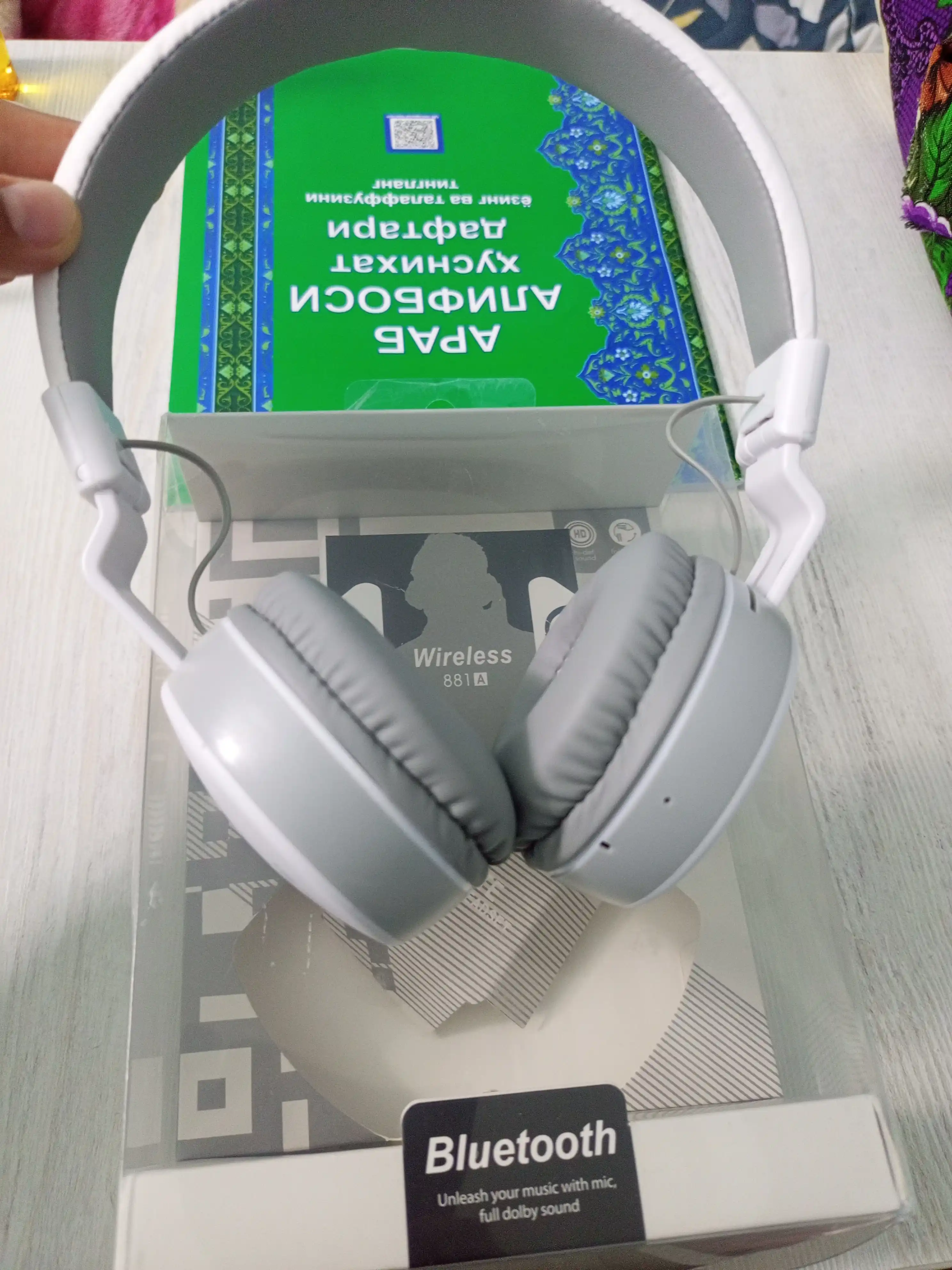 Беспроводные наушники MS-881A Bluetooth с поддержкой AUX и SD-карты