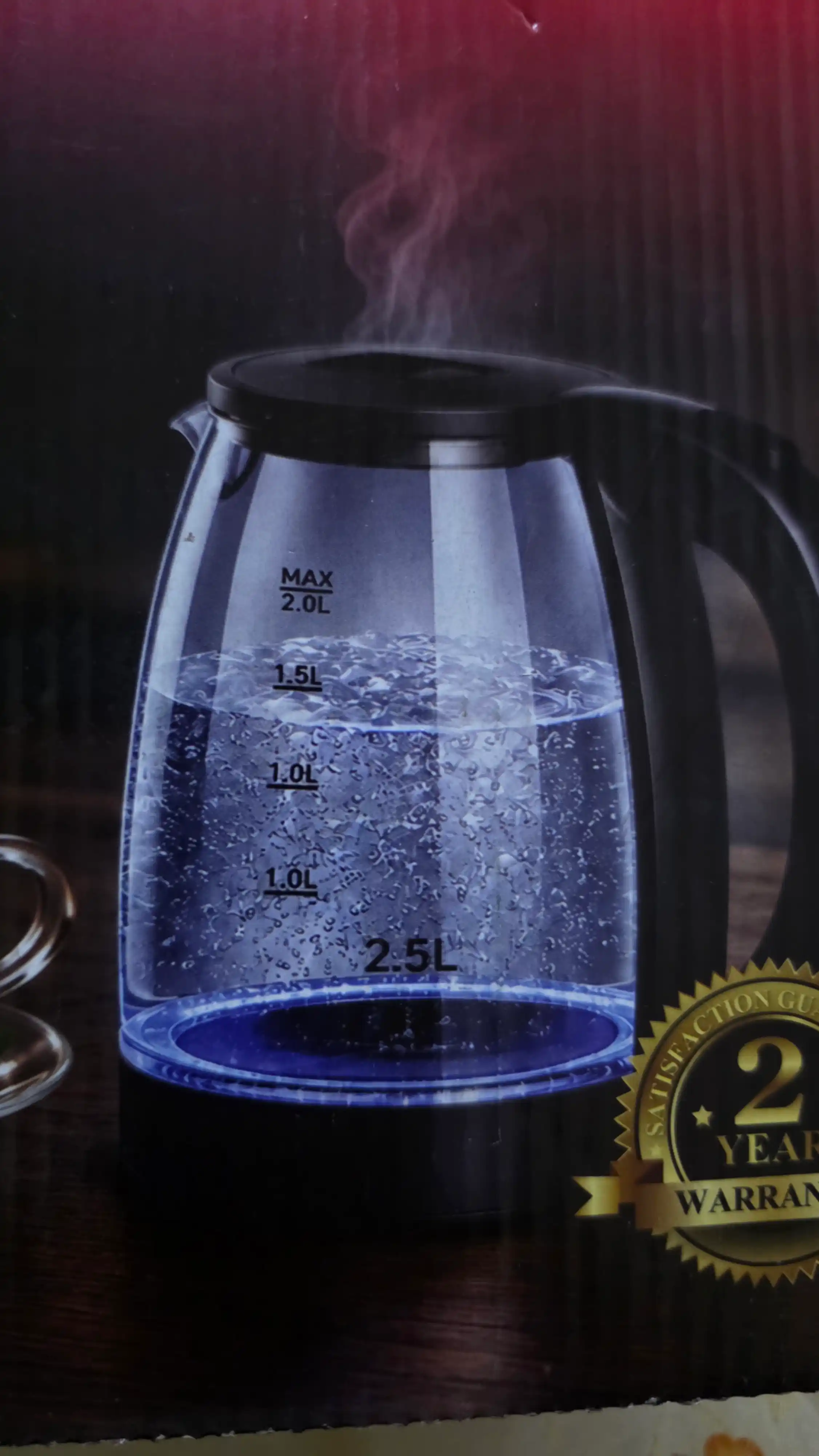 Elektr choynak REVOLA tefal choynaklar 2.3 L  LED, yoritkichli