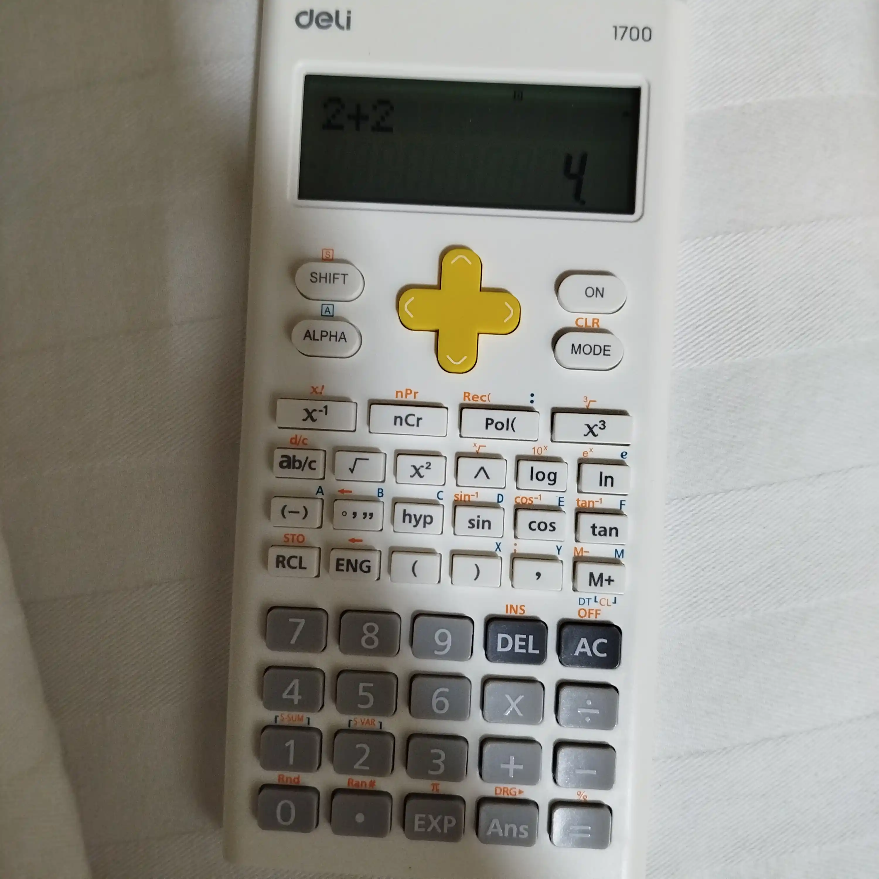 Ilmiy kalkulyator Deli E1700, 240 funksiya, 10+2 xonali