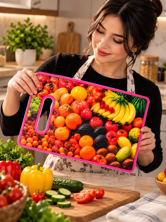 Разделочная доска 30x20 см, доска для кухни, доска с фруктами