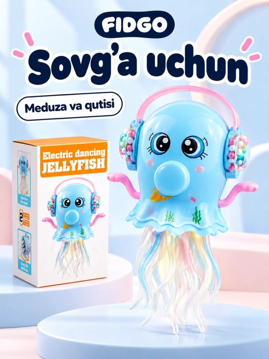 Танцующие игрушки: медуза и другие персонажи