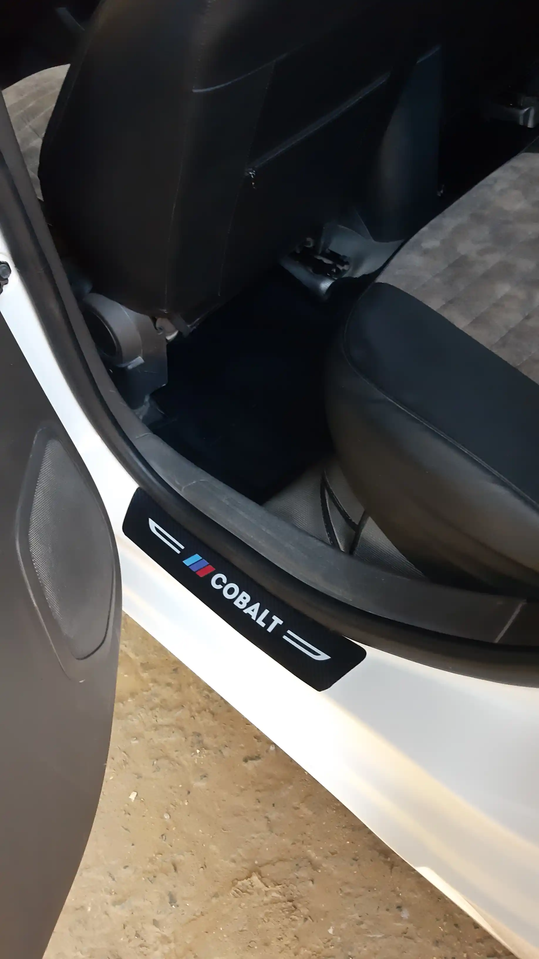 Накладки на пороги автомобиля, карбоновые, защитные, Chevrolet