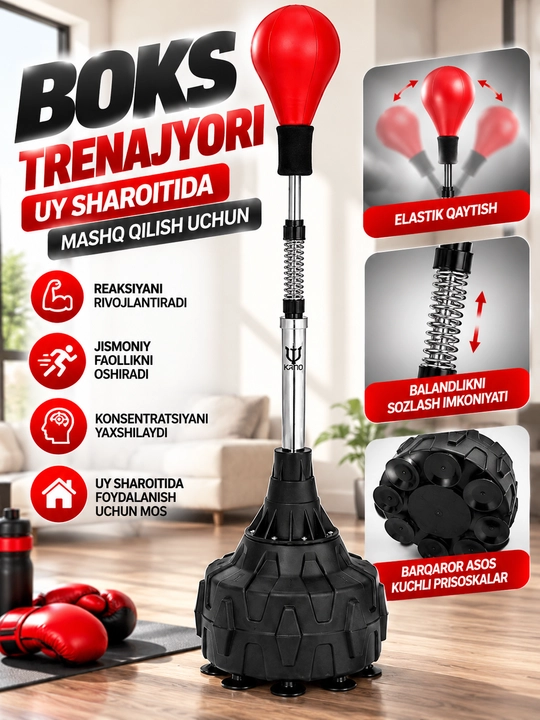 Prujinali boks trenajyori - Uyda mashq qilish uchun - 