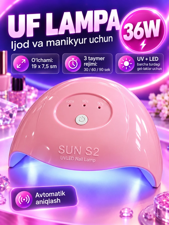 Epoksid smola uchun UV lampa, ultrabinafsha lampa, UV fonarik