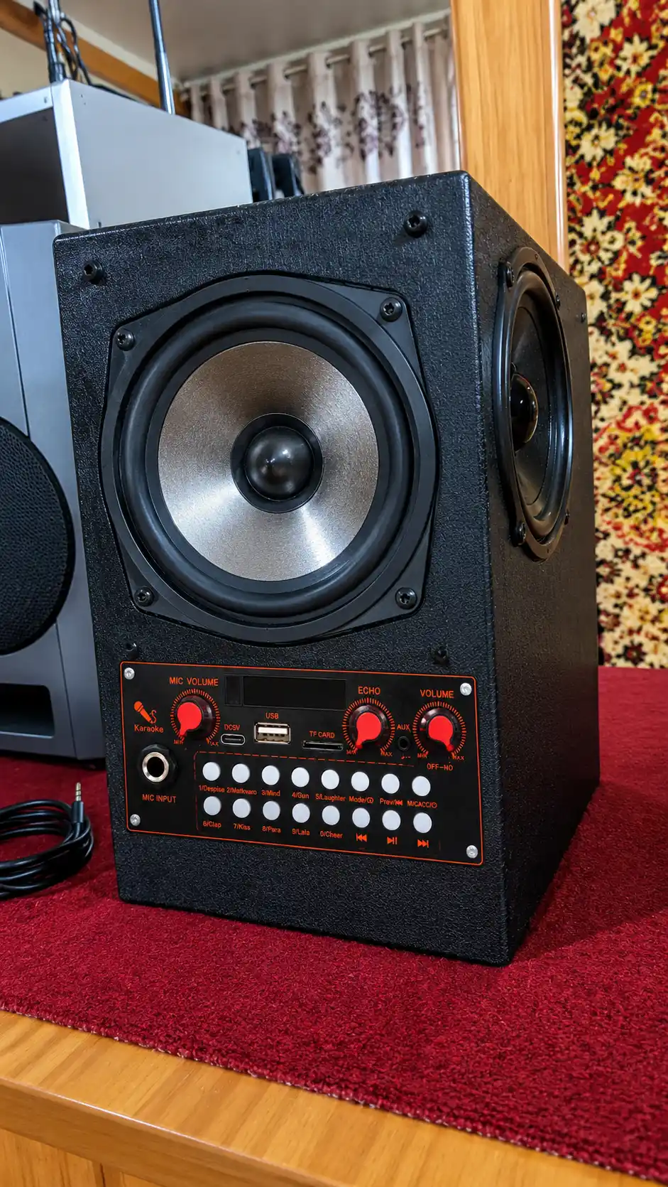 Караоке MP3-модуль JQ-D153BT с усилителем, Bluetooth, USB, AUX и микрофоном