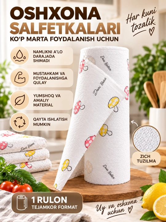 Универсальные кухонные салфетки - 