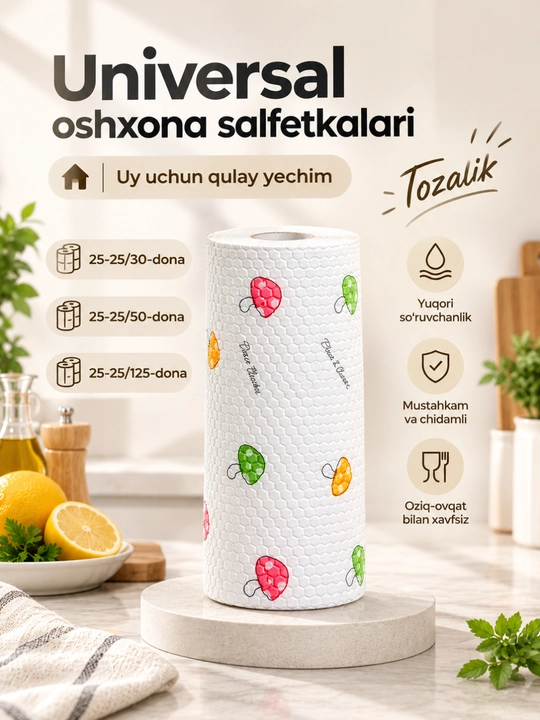 Универсальные кухонные салфетки