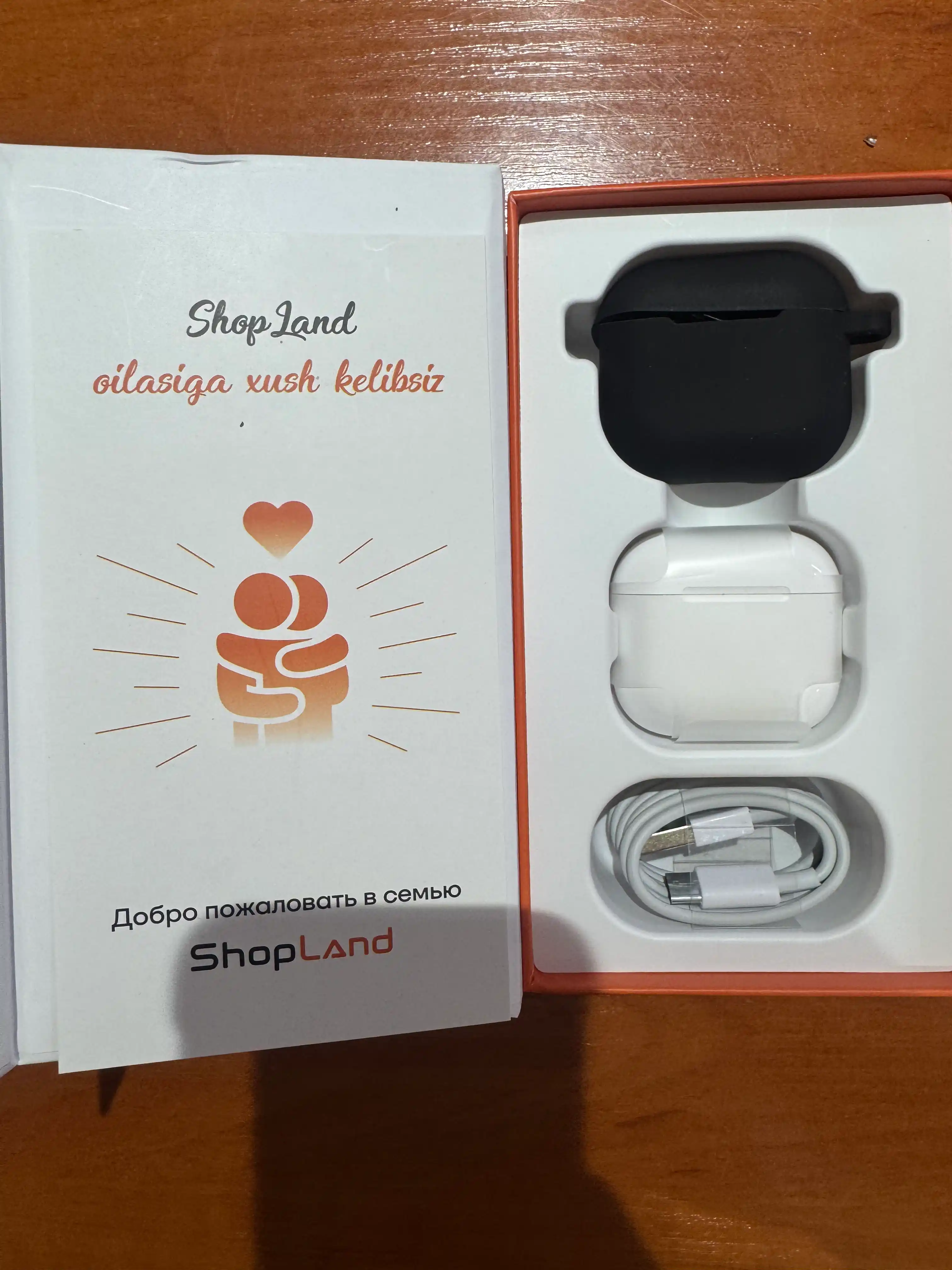 ShopLand Pods 4 ANC + ENC simsiz quloqchinlar, vakuumsiz, mikrofonli, iPhone va Android