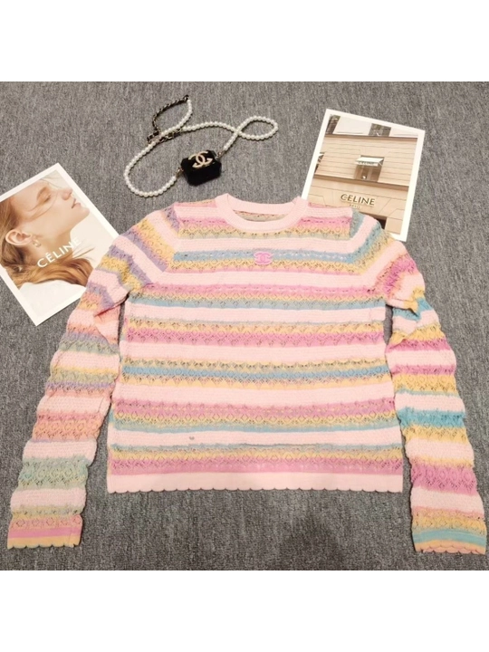 Свитер женский, кофта ажурная женская, фасон CHANEL, стандарт 42-44 - 