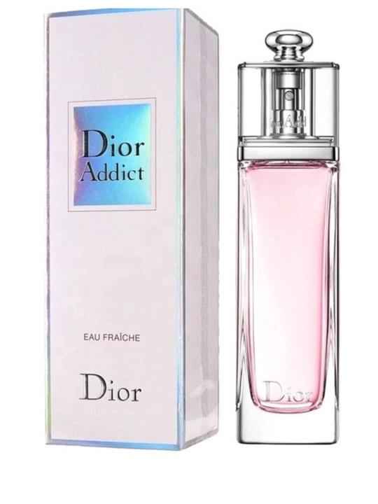 Ayollar atiri Dior Addict Eau Fraîche, Toilette 100 ml, gulli va sitrusli xushbo‘y suv