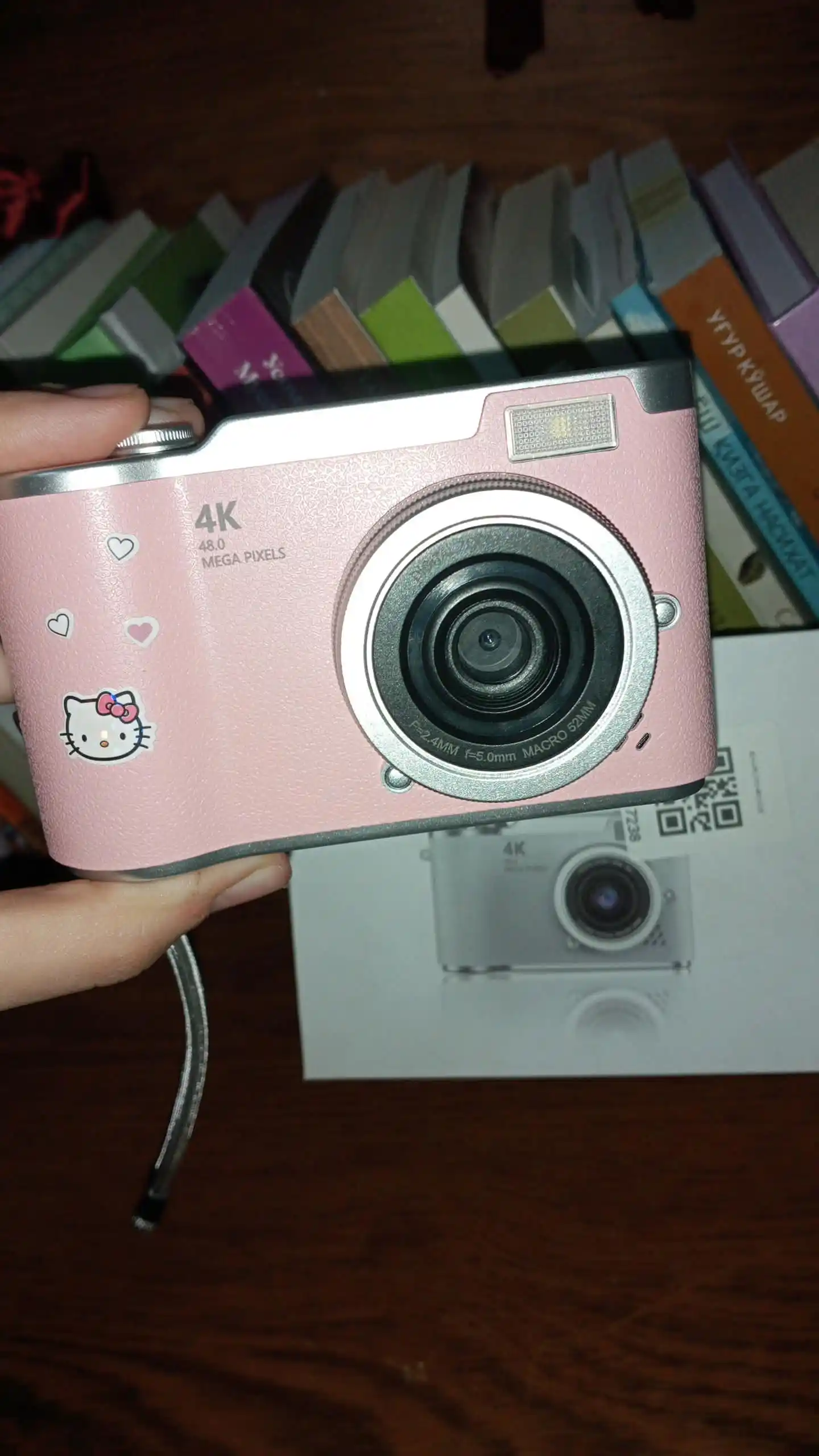 Bolalar fotoapparati, retro raqamli kamera, xotirali mini foto va video kamera