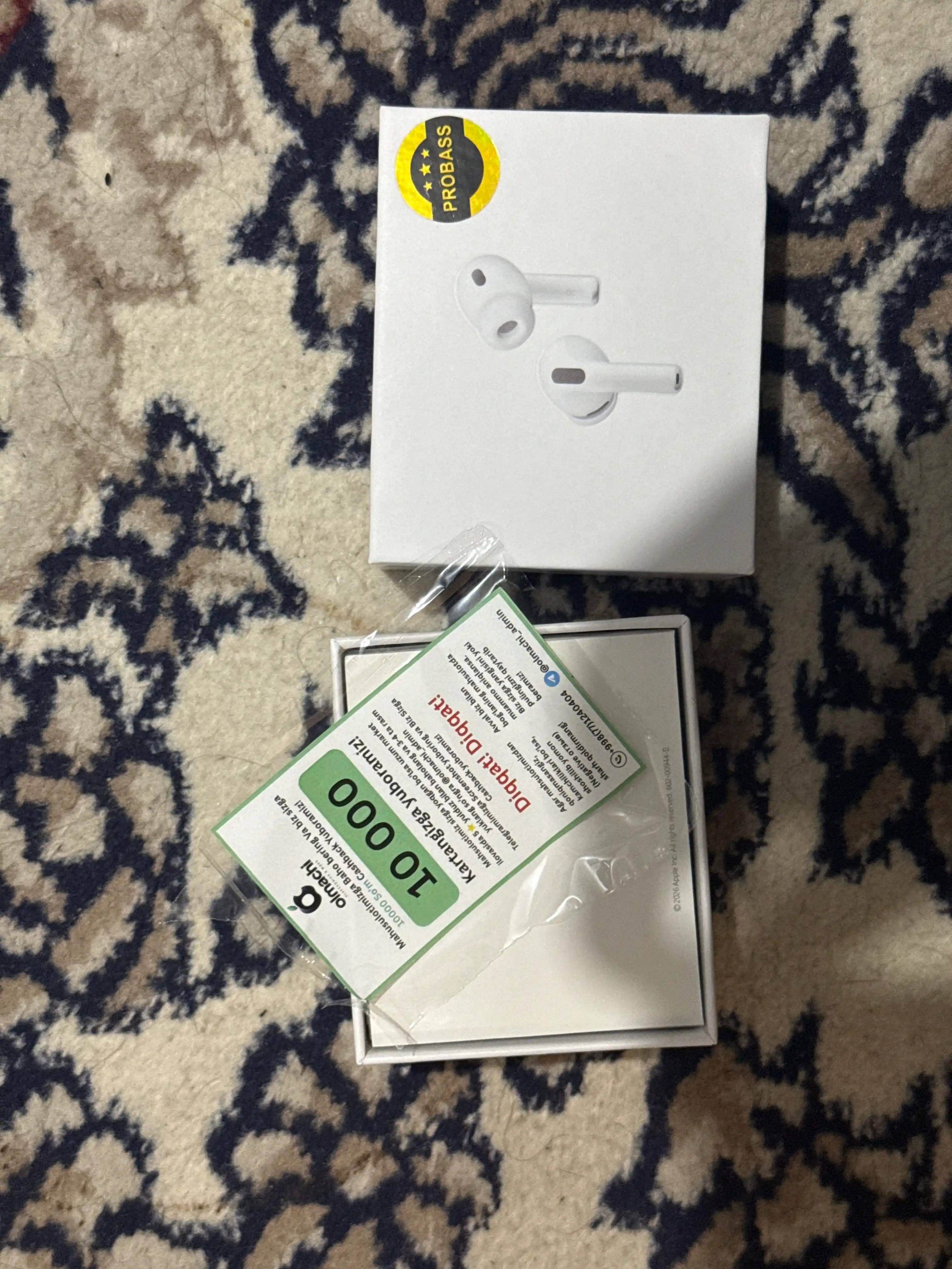Simsiz quloqchinlar Pods Pro 3, iPhone va Android uchun naushnik sensorli (+bonus sovg'a)